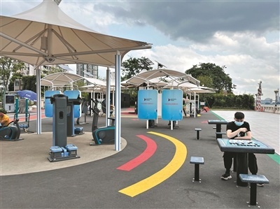 到海珠區首個'戶外智能健身房'打卡去 智慧健身，暢享科技與運動新體驗